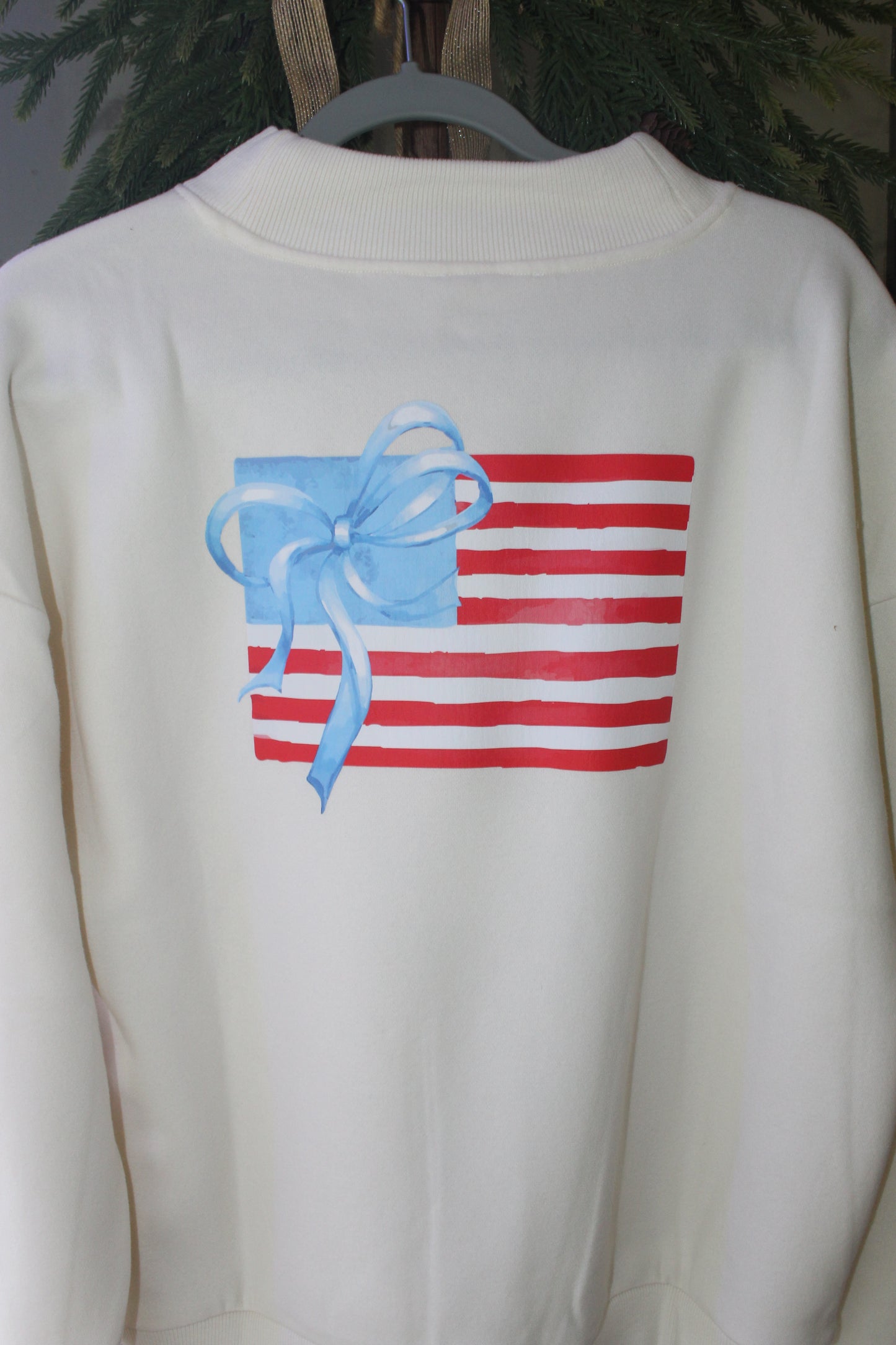 American Flag Mockneck